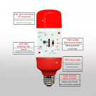 Led bulb e27 220v 5w red lantern holiday festive energy saving Christmas lamp
