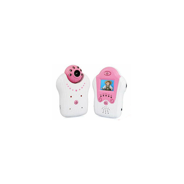 Audio video baby monitor mit 1,5-zoll-bildschirm und kamera farbe nachtsicht 2,4 ghz