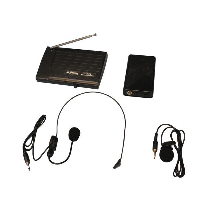 Micro hf wireless hq xsound xs-mp2 b 206.3mhz sound system sounding music karaoke somicro-xsmp2