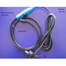 Antifreeze electric heating cable cord 2m shpt-2m pipe frost protection with water hose thermostat