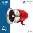 Sirena a turbina 220vca 25w 1500m 120db sistema allarme sonoro elettromeccanico