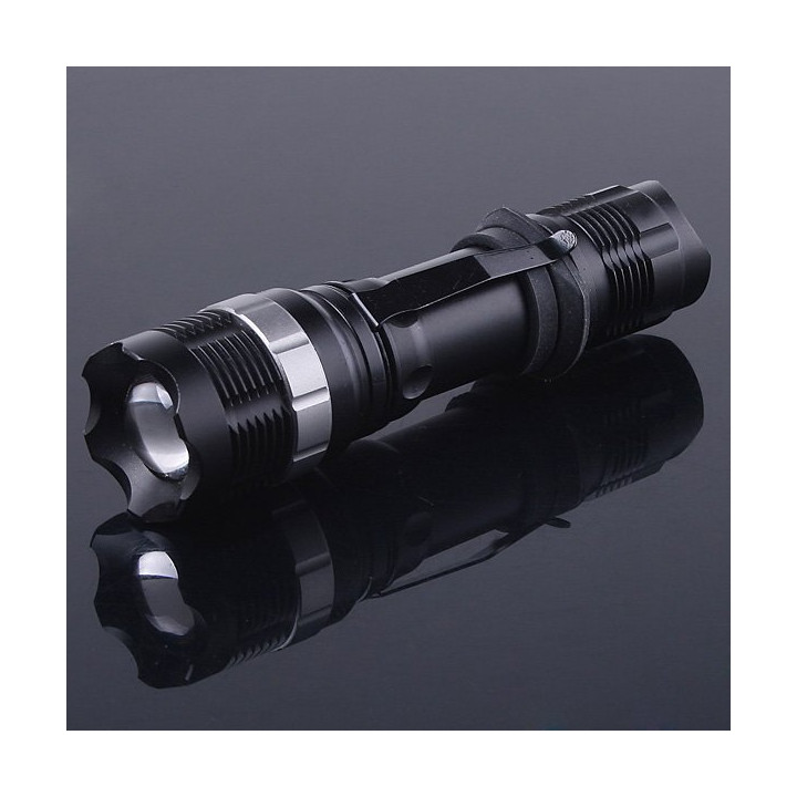 600lm 3w led flashlight zoomable 3 modes aluminum lighting cree q5 zoom