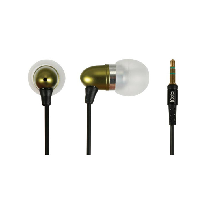 Hpe19 ear stereo earphones for md/cd/mp3/mp4 corp metal