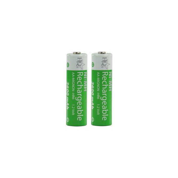 2 baterias recargables hq nimh 1.2v 2600 mah aaa hq nimh aaa 03