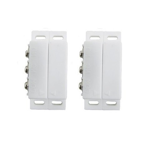 2 Detectors opening magnetic alarm surface mounting no nc magnetic contact, ivory alarm detector alarm sensor switches magnetic 