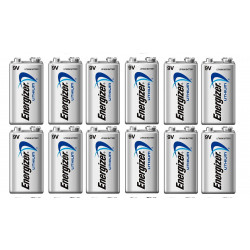12 Battery 9v lithium battery energizer l522 750mah em9v very high capacity batteries