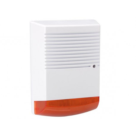 Artificial outdoor siren with flashing red LED ip44 hamd1