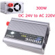 Modified sine wave power inverter 300w 24vdc in 230vac out 'soft start'