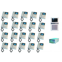 Intercom complete video doorphone for 20 apartments (4xw12xs, star8 not included) apartment video doorphone system video doorpho