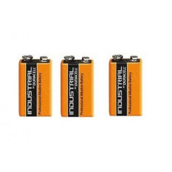 3 X 9vdc alkaline battery duracell 1604 ultra