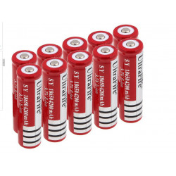 10 batterie ultrafire 3.7v 4200mah 18650 wiederaufladbare li-ionen-3a-taschenlampe tled3wz