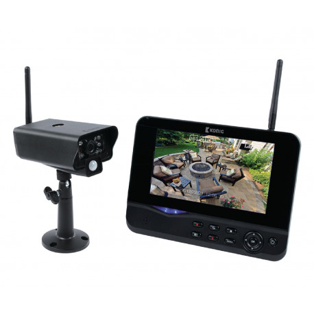 Digital camera system with 2.4 GHz wireless monitor 18 cm 7 '