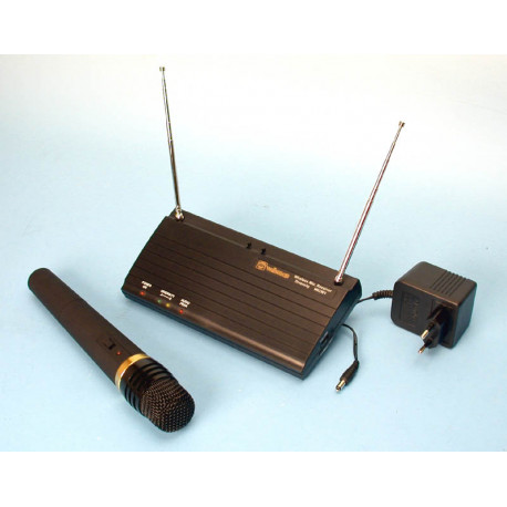 Receptor hf 1 canal + 1 microfono inalambrico hf 212.320mhz 30 130m para sonorizacion