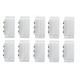 10 Detectors opening magnetic alarm surface mounting no nc magnetic contact, ivory alarm detector alarm sensor switches magnetic