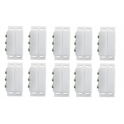 10 Detectors opening magnetic alarm surface mounting no nc magnetic contact, ivory alarm detector alarm sensor switches magnetic