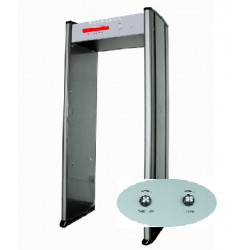 Pórtico de detección de metales 1 área seguridad electrónica conteo detector de la alarma del detector de metales