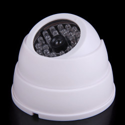 Camera dome blanc video cctv reglable factice surveillance securite protection