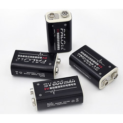 4 baterías recargables 6F22 006P 9V 8.4V 600mAh MN1604 Li-ion 4022 a1604 kr9v
