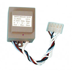 Transformatore elettrico 220 2x12 10va per circuito centrale automatismi 600c 610c (ea42)