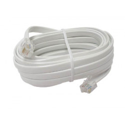 Cable telephone cable, rj12 to rj12 6p6c, 4m cable cord wire cables cords wires telephone cable cables phone cord cords telephon