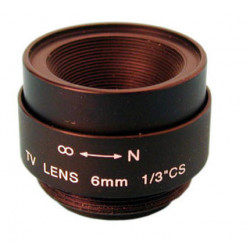 Obiettivo telecamera 6mm senza diaframma obiettivi telecamere obiettivi telecamere