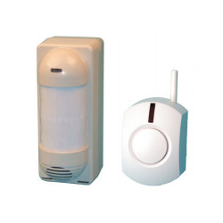 Pack detector sensor motion ir infrared pass outside wireless doorbell radio + socket