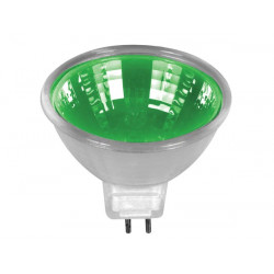 Halogen lamp 20w 12v, green, mr16