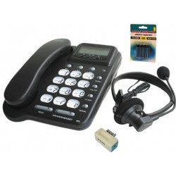 Telefono alambrico con alta voz manos libres 20 no casco amplificador memoria pabx pabx pabx pabx