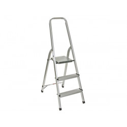 Aluminium step stool 2 steps + platform