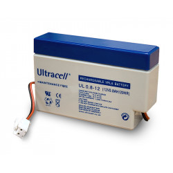 Bateria recargable 12v 0.8ah ul0.8 1 pilas secas acumulador plomo gel mp0.8 12