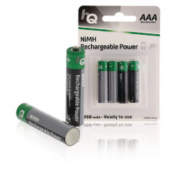 4 NiMH batería recargable AAA 1,2 V 950mAh Blister de 4 baterías HQHR03-950 / 4B