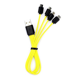 Cable de carga de Znter Micro USB para 4 baterías recargables r6usb r14usb r20usb 6f22usb
