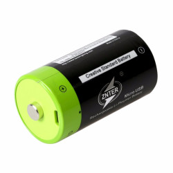 Batterie Rechargeable D lr20 ZNTER ZNT1-1-R S11 1.5v accumulateur 4000mAh USB lithium Polymère