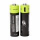 2 1.5V AA 1250mAh Li-Polymer-Akku Micro-USB-Ladegeräte 1,5 V Batterien