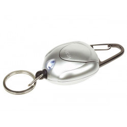 Keychain with white led light and extendable cord