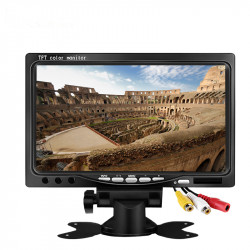 Monitor de audio TFT LCD de 7 pulgadas 800x480 para cámaras retrovisoras de automóvil, DVD