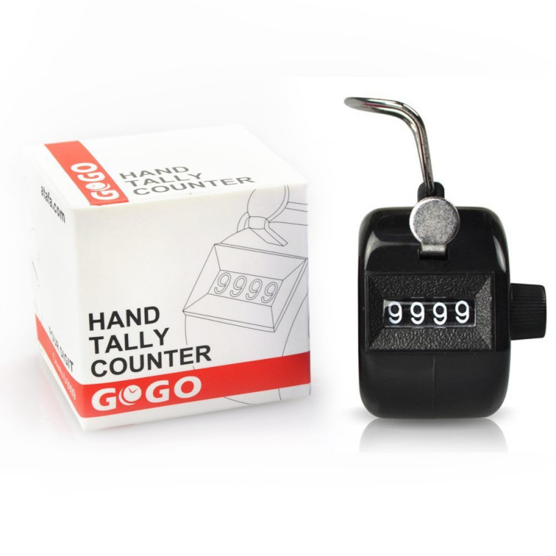 GOGO Counter Handheld Tally Counter 4 Digit Display for Lap Sport Coach School Event