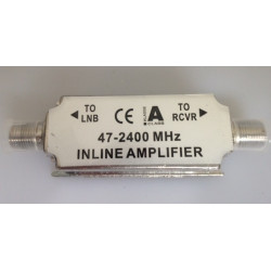 Wideband inline 15 18db amplifier