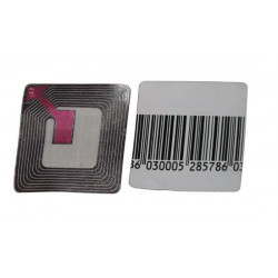 Bar code label 8.2mhz (1000 units) without pvc protection not possible to disable