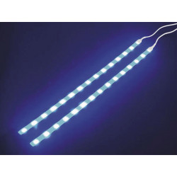 Double self adhesive led strip with control unit, blue