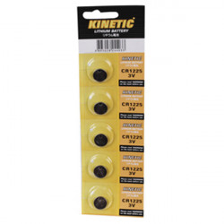 Kinetic lithium battery 3v (5 pièces) cr1225 piles lithium boutons alimentations