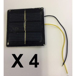 4 pannelli solari cebekit 1.2v c-0139 61x61mm