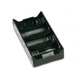 Battery holder for 4 x d cell (with solder tags)