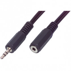 Cable 3.5mm male stereo cable - 423/5 to female stereo jack cord 5m konig