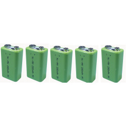 5 Bateria recargable 8.4vcc 200ma (nickel metal hibrido) pilas secas pila seca baterias recargables acumuladores