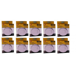 10 rivelatore fumo elettronico 9vcc + buzzer (lx98) detettore allarme elettronico incendio autonomo