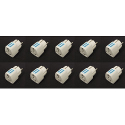 10 Adaptadores electricos clavija europea hacia clavija inglesa adaptadores 16a 250vca electricos convertidor