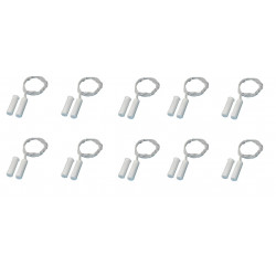 Lot of 10 detector flush fitting nc magnetic contact for electronic alarm system contact sensors magnetic door sensors flush fit
