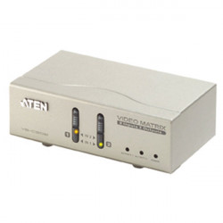 Aten 2 2 port video+audio matrix switch