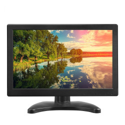 Monitor 12 Inches Portable Screen 1366 * 768 TFT LCD Color with HDMI / VGA / MIC for PC Camera Raspberry 160º